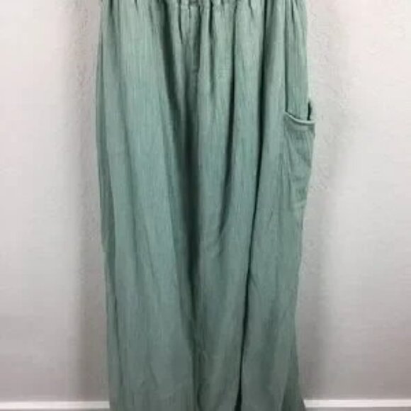 Mara Hoffman Dress Maxi Gauze Sage Cotton - Picture 8 of 11